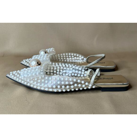Jeffrey Campbell Pearl Flats Sandals 7 New - Picture 3 of 11